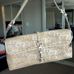 Coach Shoulder Bag - Gold & Silver Shimmer